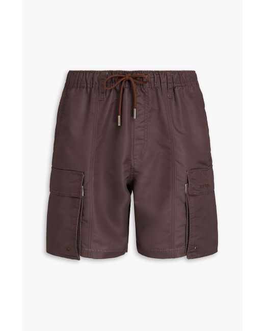 Jacquemus Purple Mid-length Embroidered Swim Shorts for men