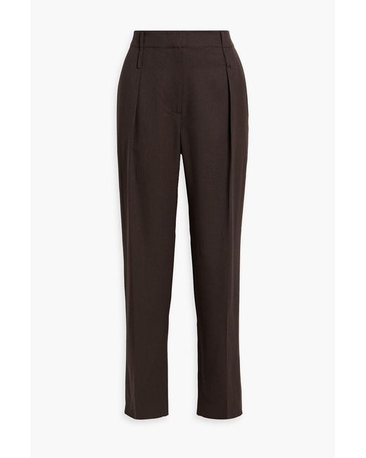 A.Emery Brown Draper Wool-twill Tapered Pants