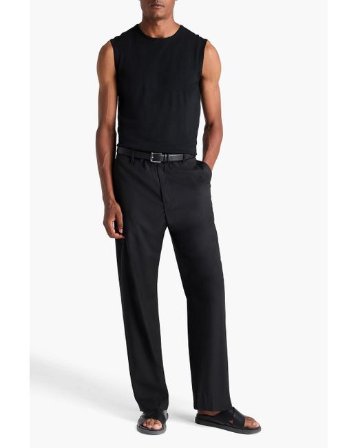 Sandro Black Wool-blend Pants for men