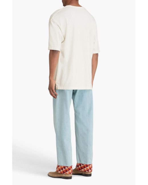 Lemaire White Cotton-jersey T-shirt for men