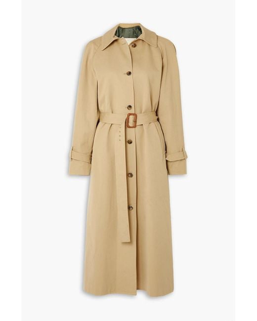 Giuliva Heritage Natural The Dust Belted Cotton-twill Trench Coat