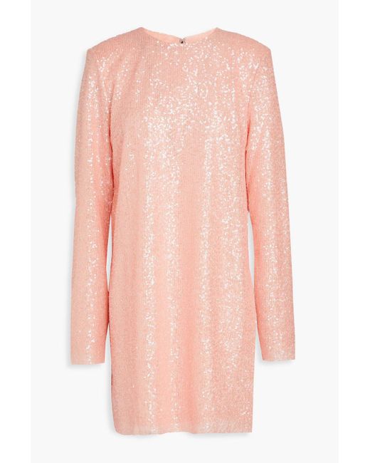 Stine Goya Pink Heidi Sequined Tulle Mini Dress
