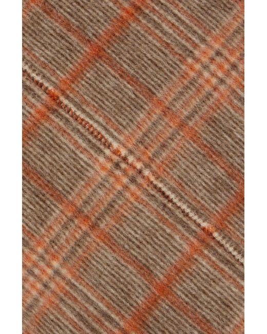 Joseph Brown Gerrard Checked Wool-blend Felt Jacket