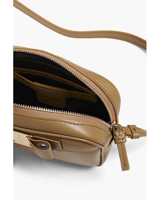Ferragamo Natural Vara Bow Leather Shoulder Bag