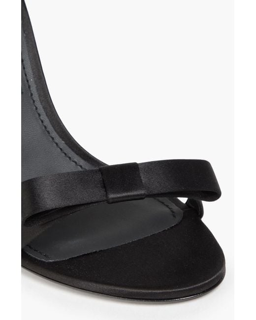 Dolce & Gabbana Black Satin Sandals