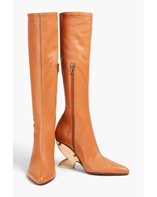 Zimmermann Brown Leather Knee Boots