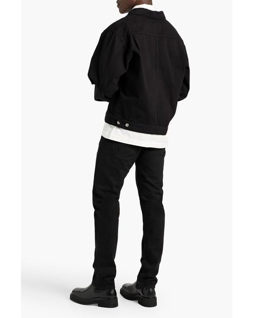 LE17SEPTEMBRE Black Denim Jacket for men