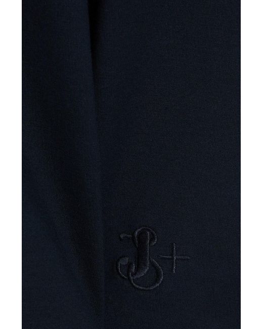Jil Sander Blue Stretch-Cotton Jersey T-Shirt