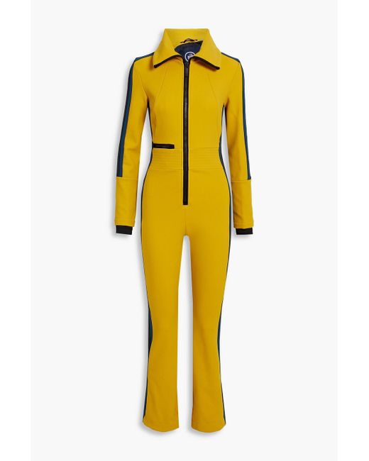 Fusalp Yellow Maria Striped Ski Suit