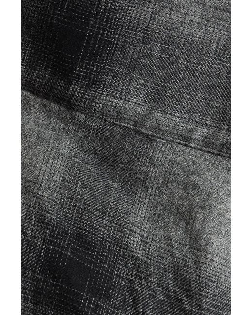 FRAME Gray Checked Cotton-Flannel Jacket for men