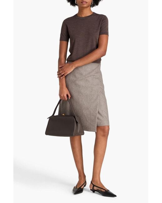 Theory Brown Wool Top