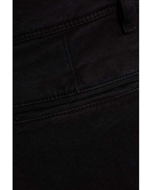 Ba&sh Black Ross Cotton-blend Twill Bootcut Pants