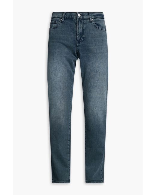 FRAME Blue L'homme Slim High-rise Straight-leg Jeans for men