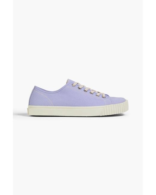 Maison Margiela Blue Tabi Split-Toe Canvas Sneakers for men