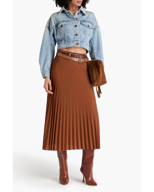 Zimmermann Blue Cropped Denim Jacket