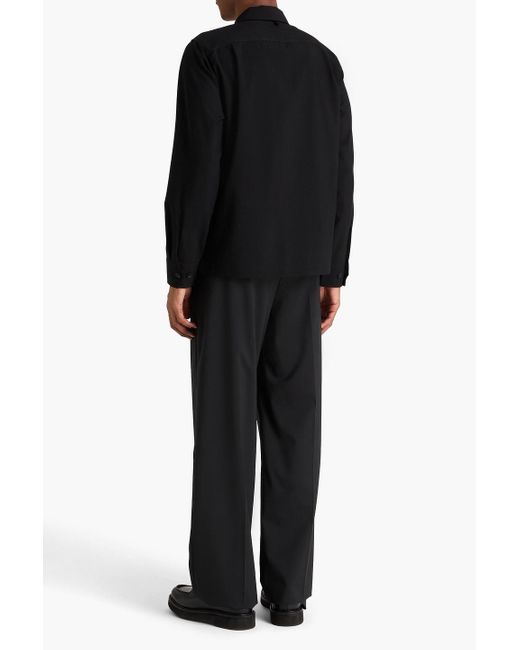 Rag & Bone Black Hyde Wool-blend Ripstop Shirt for men