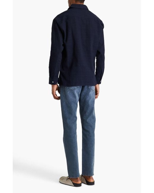 FRAME Blue Cotton-Gauze Shirt for men