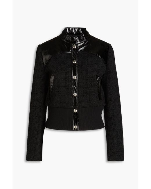 Maje Black Jacke aus tweed