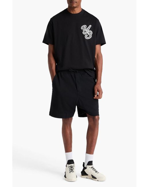 Y-3 Shorts aus frottee aus einer baumwollmischung in Black für Herren