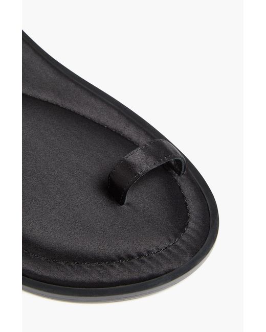 A.Emery Black Turi Satin Sandals