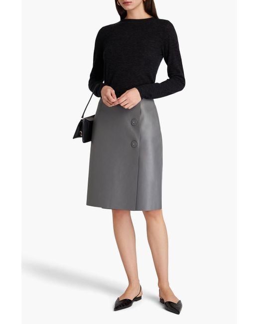 Tibi Black Wool-blend Sweater