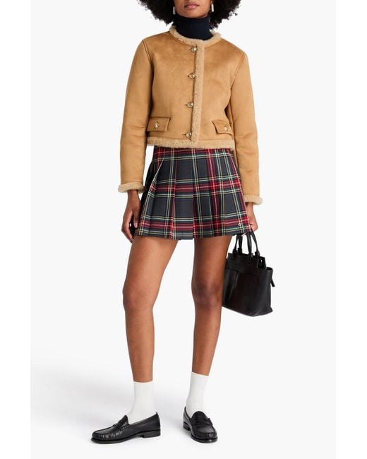 Sandro Natural Teddy Fleece Jacket