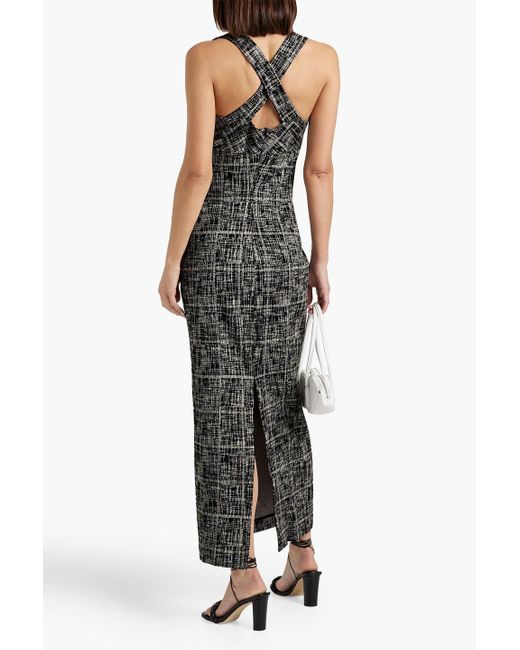 Rosetta Getty Black Jacquard Maxi Dress