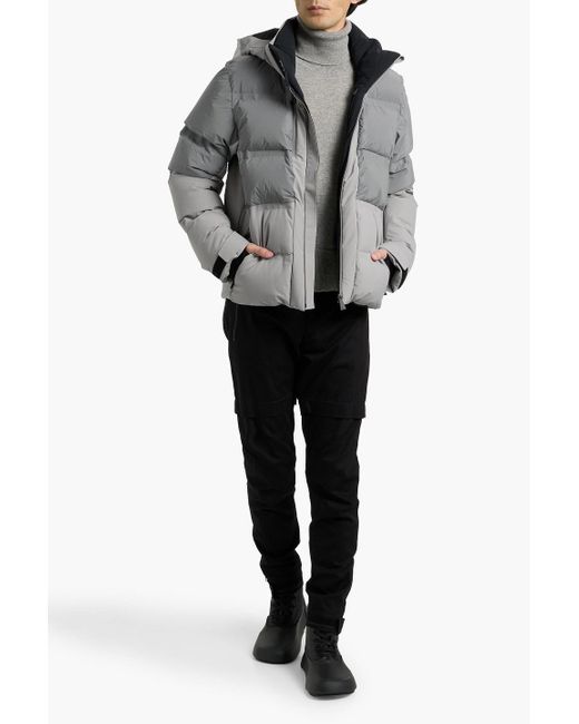 Aztech Mountain Gray Super Nuke Quilted Down Ski Jacket for men