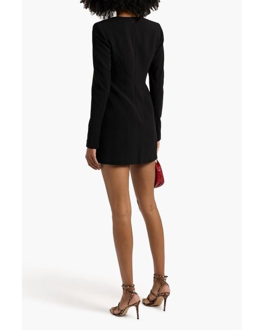 A.L.C. Black Ella Crepe Mini Dress