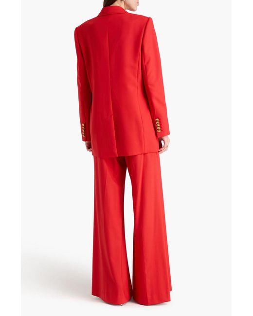 Zimmermann Red Wool-Blend Twill Blazer