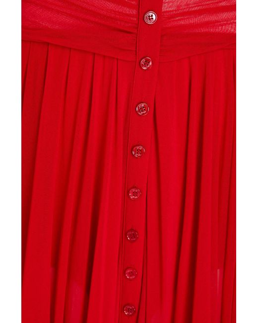 Philosophy Di Lorenzo Serafini Ruched Embellished Tulle