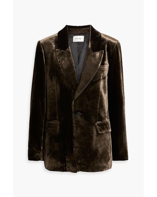 FRAME Black Velvet Blazer