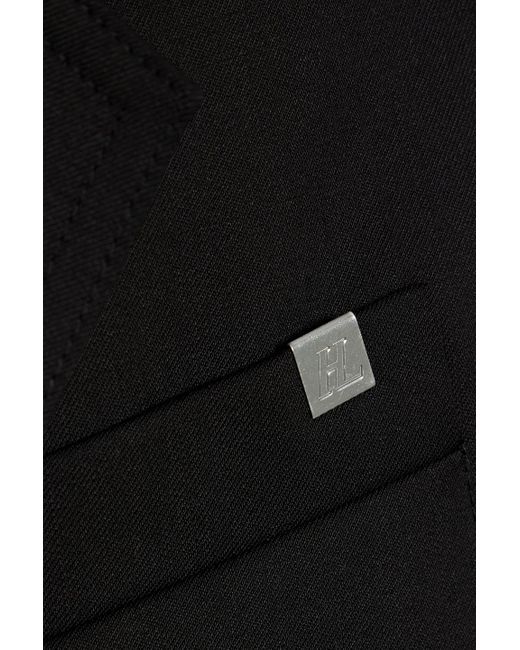Helmut Lang Black Wool-Twill Vest