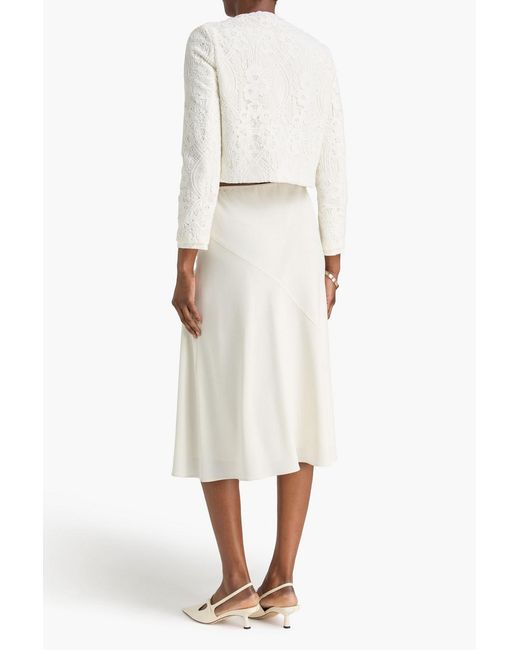 Maje Natural Crocheted Lace Jacket