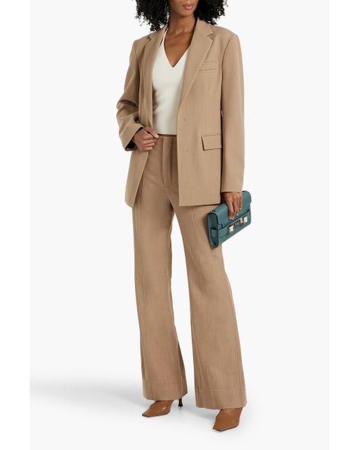 Proenza Schouler Natural Laurie blazer aus twill aus einer wollmischung