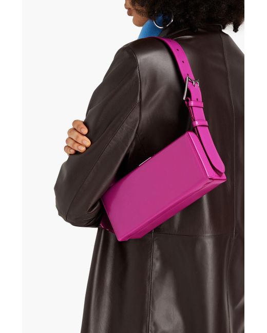 Mark Cross Pink Grace Lungo Leather Shoulder Bag