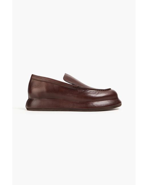 Jacquemus Brown Bricciola Leather Loafers for men