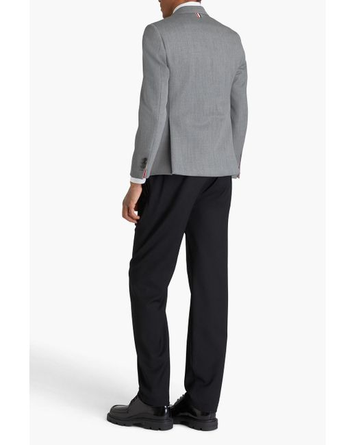 Thom Browne Gray Wool-twill Blazer for men
