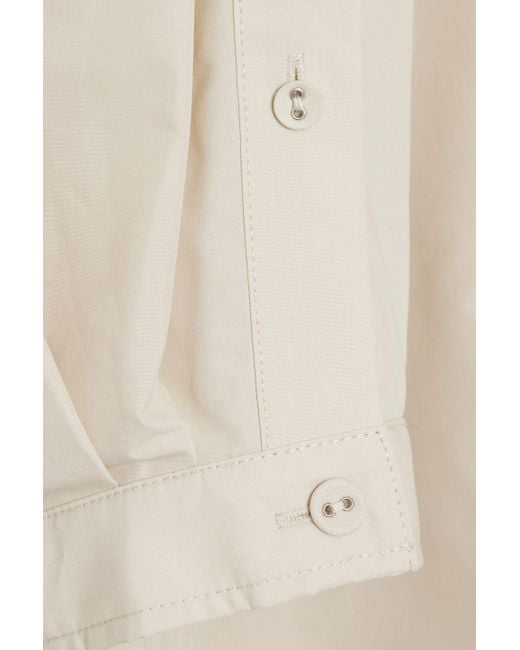 3.1 Phillip Lim White Cotton-blend Poplin Midi Dress