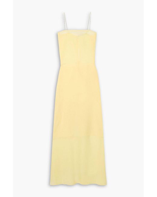 Jacquemus Yellow Brezza Crepe Gown