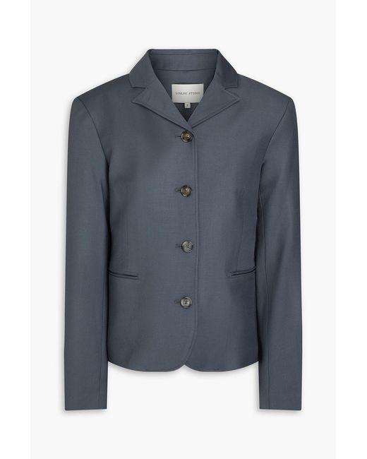 Loulou de Saison Blue Wool-twill Blazer
