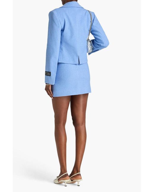 Patou Blue Cotton Bouclé-tweed Jacket