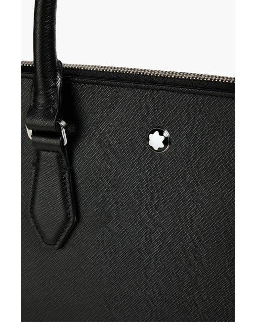Montblanc Bowling sartorial tote bag aus strukturiertem leder in Black für Herren