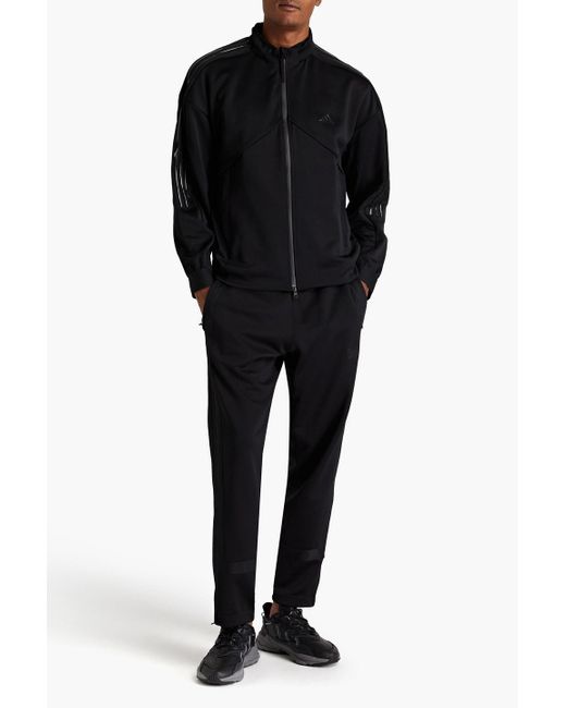 Adidas Originals Black Printed Jersey Track Jacket for men