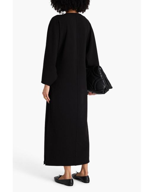 By Malene Birger Black Estel Woven Midi Dress