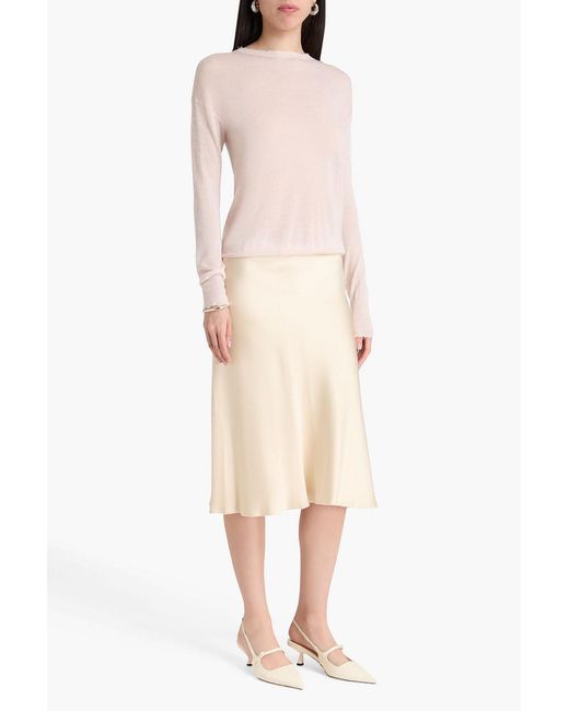 Autumn Cashmere Pink Metallic Knitted Sweater