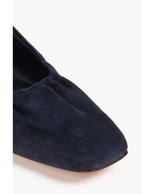 Vince Blue Venice Suede Slingback Mary Jane Flats