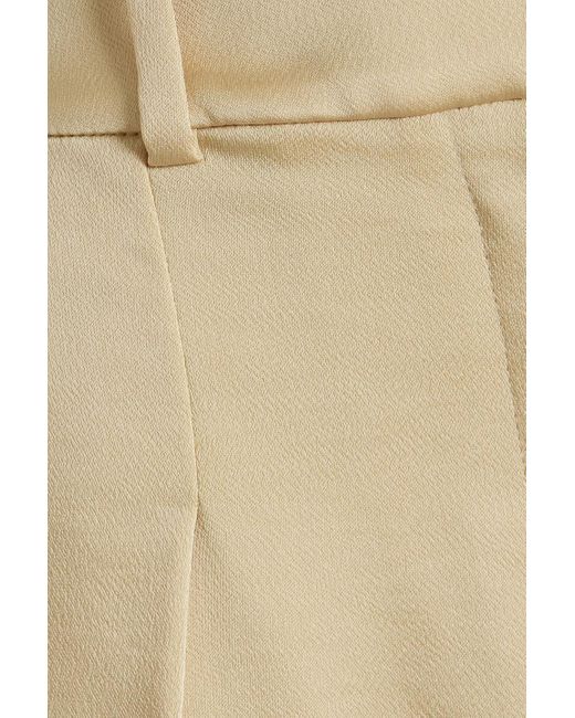 Jonathan Simkhai Natural Mercer Satin-crepe Wide-leg Pants