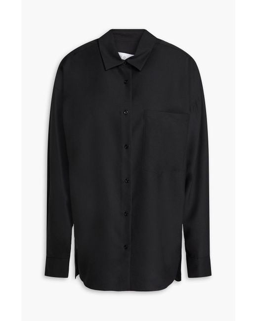 IRO Black Gaya Merino Wool Shirt