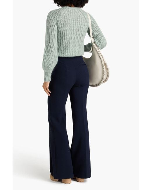 Zimmermann Green Gerippter pullover aus einer mohairmischung